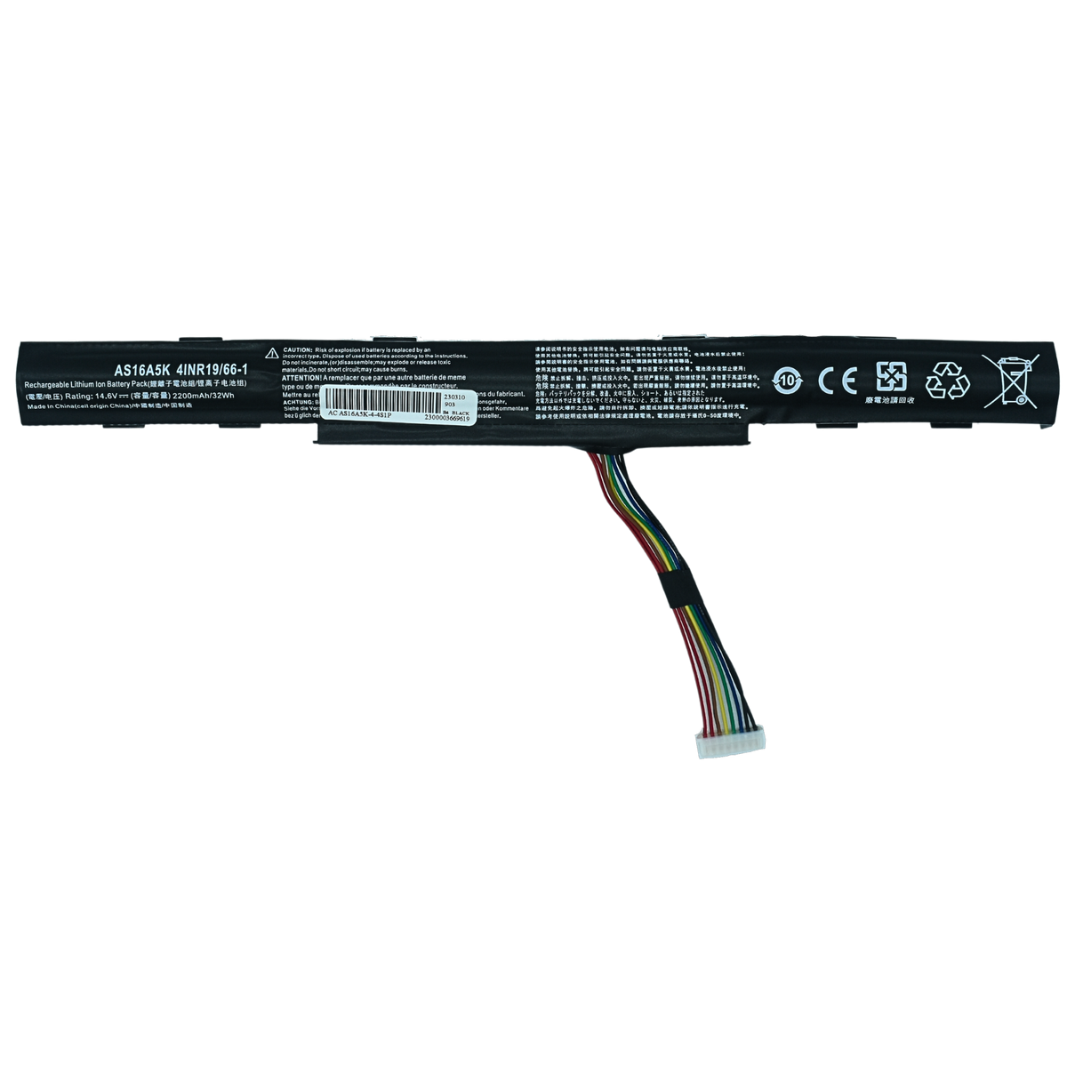EKR16A5K Bateria de Li-ion 14.4V para Acer Aspire E15 E5-475G 523G 553G 573G 575G 774G E5-575 E5-575-59QB Series AS16A5K - Tecnología AltérCo