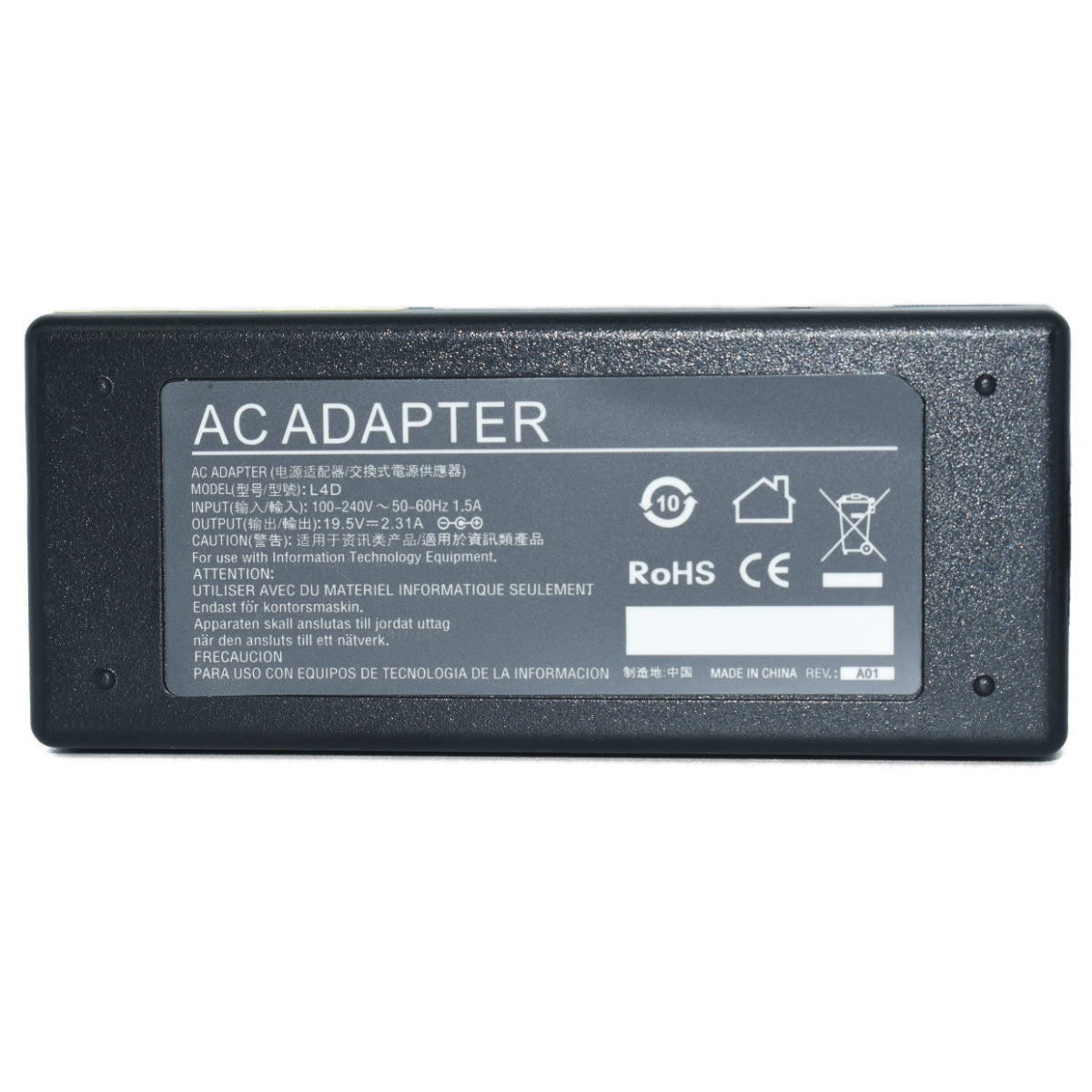 EK-L4D Adaptador de Corriente 45W 19.5V 2.31A (4.5*3.0) DELL Marca EKO - Tecnología AltérCo