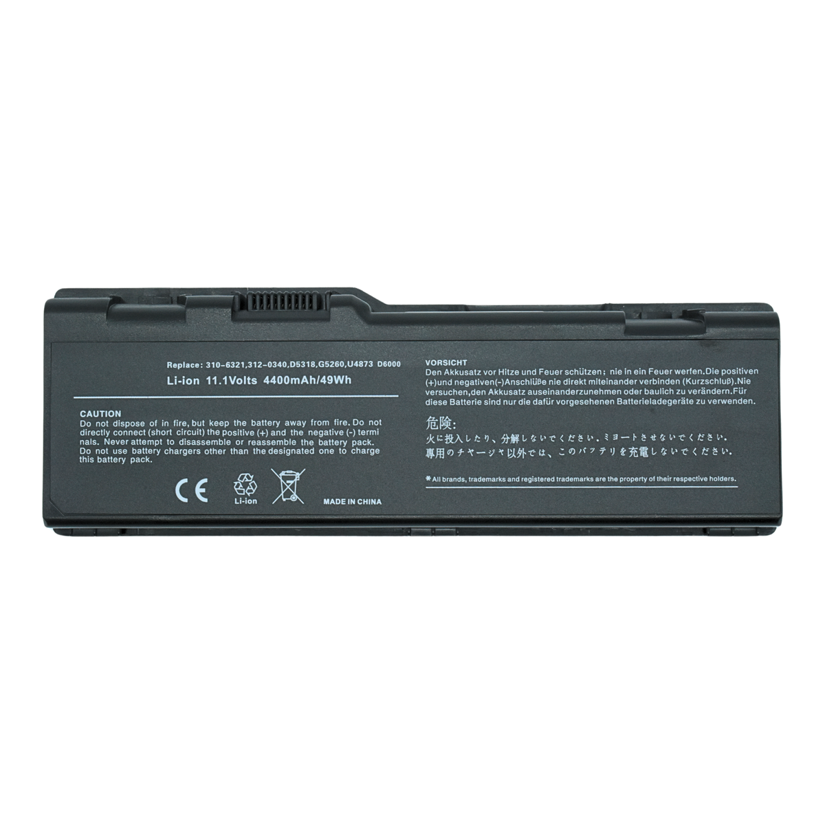 EKD6000 Bateria 11.1V para DELL Inspiron 6000 9200 9300 9400 XPS Gen 2 E1705 D5318 F5635 G5260