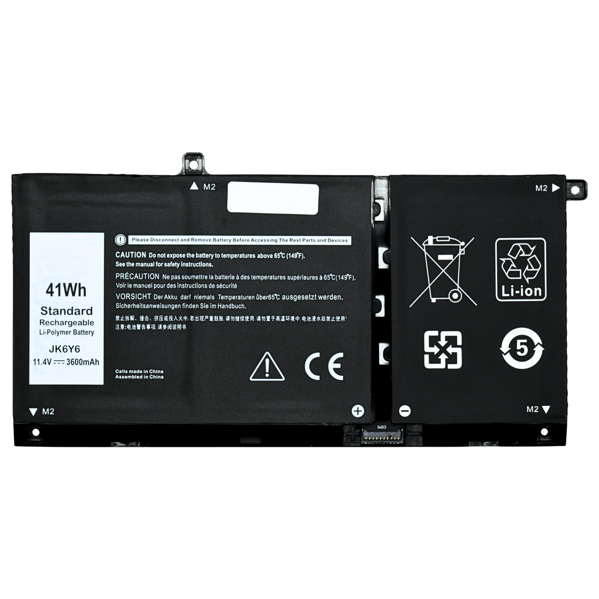 EKDJK6Y6 Bateria 11.25V para Dell Latitude 3410 3510 Vostro 5300 5401 5501 Inspiron 5300 JK6Y6 - Tecnología AltérCo
