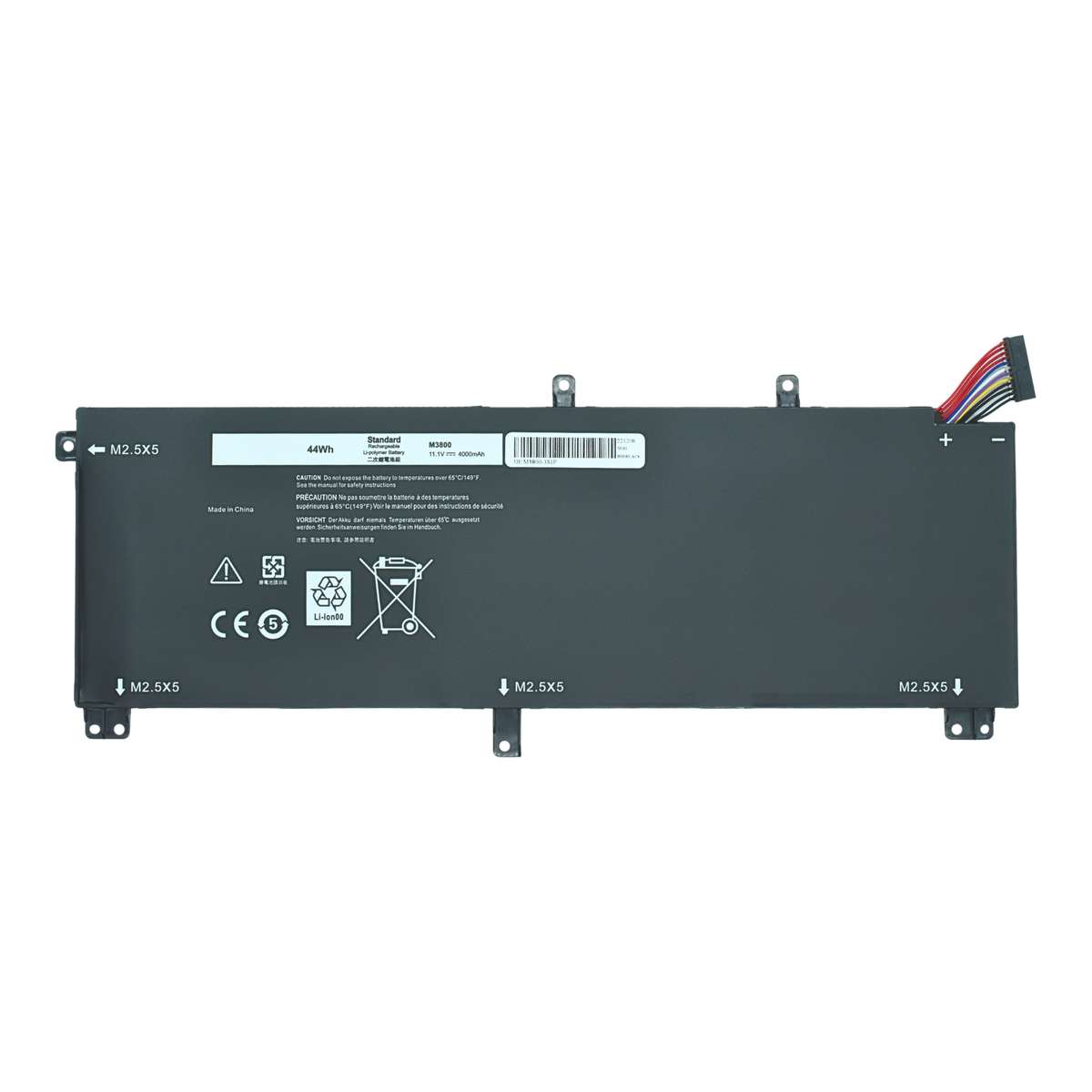 EKDTOTRM Bateria 11.1V 61Wh para DELL XPS 15 9530 Precision M3800 TOTRM H76MV 7D1WJ