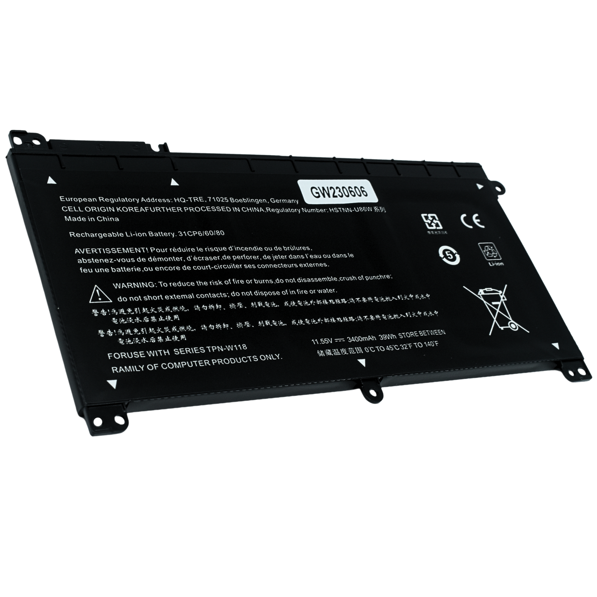 EKHBI03XL Bateria 11.55V para HP Stream 14-ax000 Series Pavilion X360 13-u000 Series X360 m3-u000 Series 13-u000 Series BI03XL ON03XL - Tecnología AltérCo