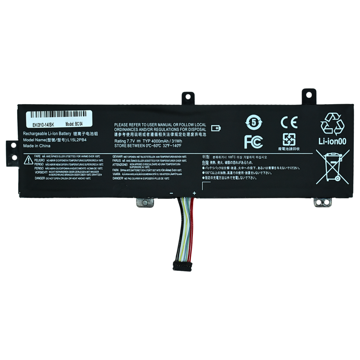EKI310-14ISK Bateria 7.7V para Lenovo IdeaPad 310-14IAP 310-14IKB 310-14ISK Series L15M2PB2