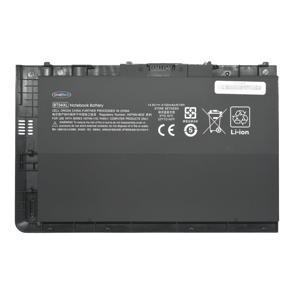 OTH9470 Bateria 4 Celdas para HP EliteBook Folio 9470 9470M 9480 9480M Ultrabook BTO4 BTO4XL BA06 BA06XL marca Ovaltech