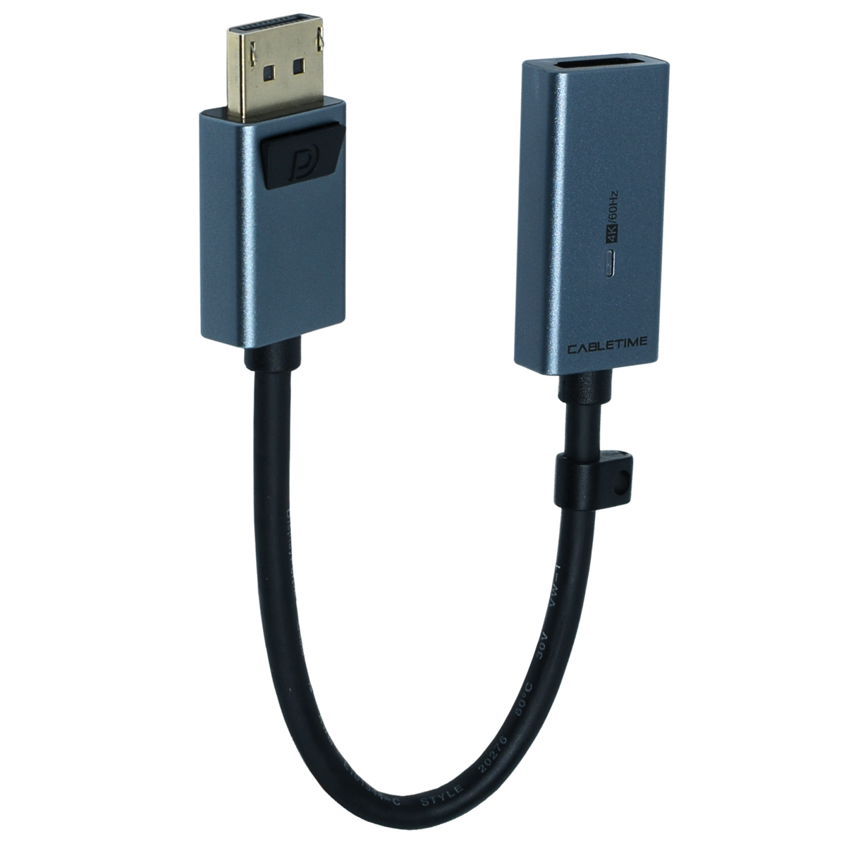 OVDP-HDMI4KG Adaptador PREMIUM DisplayPort A HDMI 4K/60HZ 1080P Marca Ovaltech