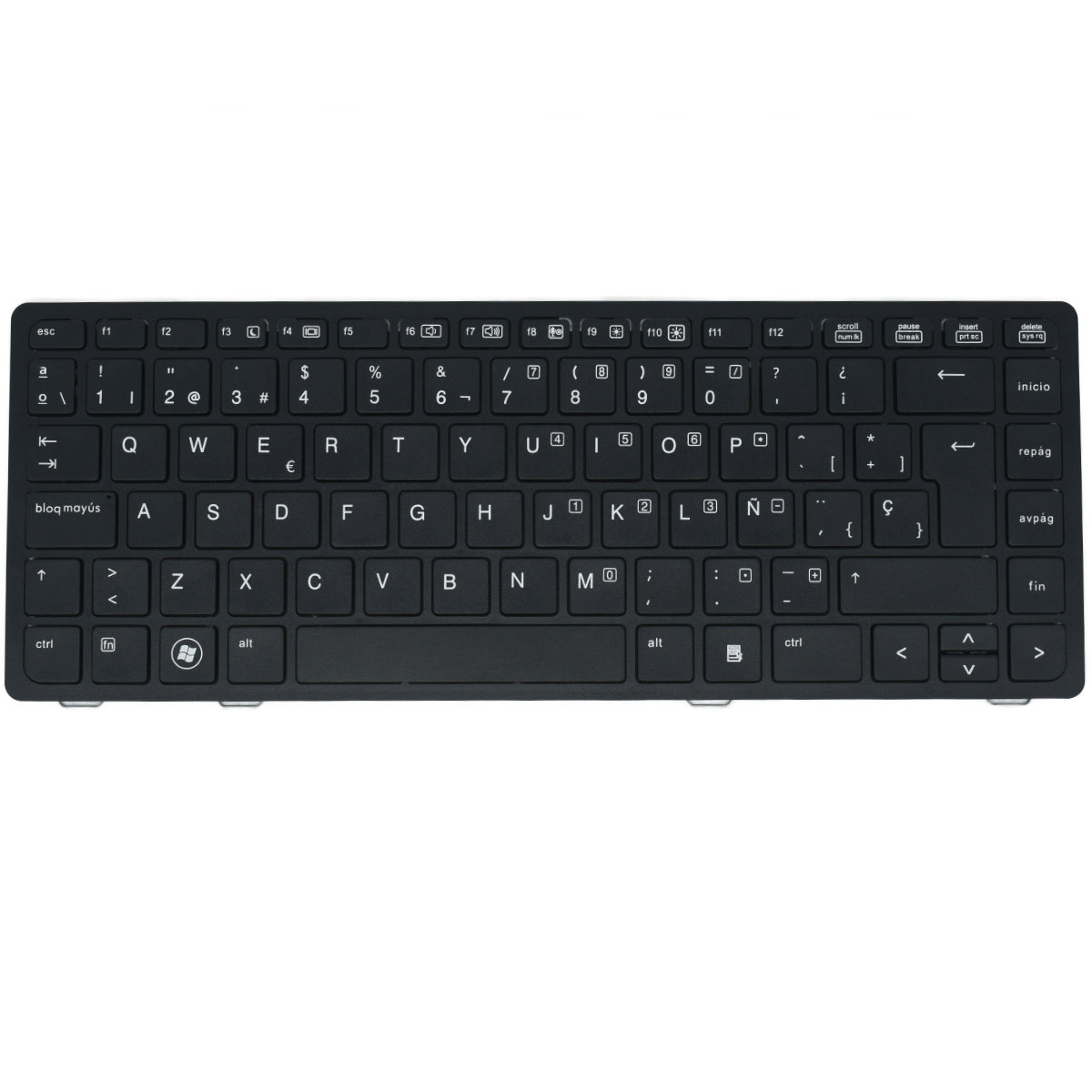 TEC004 Teclado color Negro (SP) para HP Elitebook 8460P (Sin Point Stick) - Tecnología AltérCo