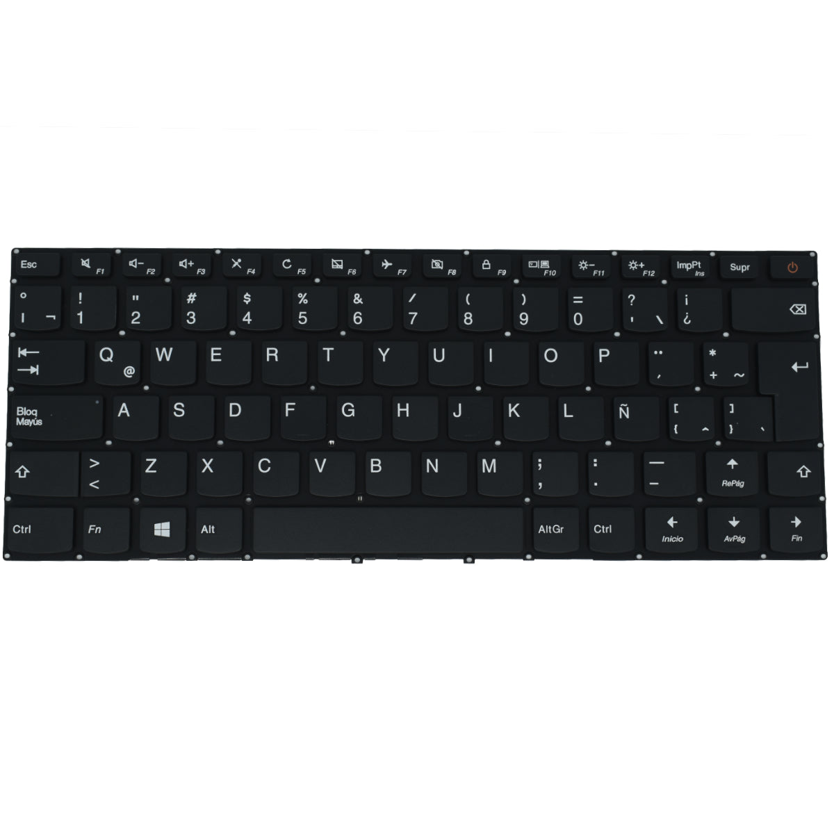 TEC017A Teclado color Negro (SP) para Lenovo Ideapad 110-14IBR 110-14AST 110-14ISK (Cable)