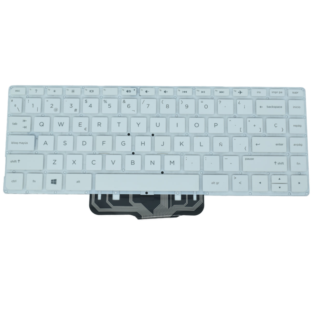 TEC041 Teclado color Blanco (SP) para Hp 14-ax 14-ax000 14-ax010 14-ax100 - Tecnología AltérCo