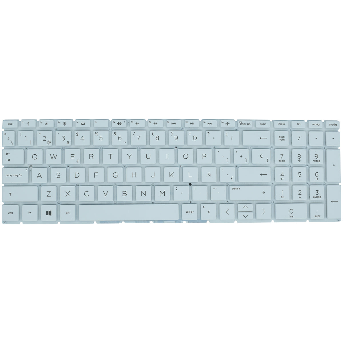 TEC043 Teclado color Blanco (SP) para Hp 15-da 15-db 15-cs 15-db 15-cx 15-dr 250 G7 - Tecnología AltérCo