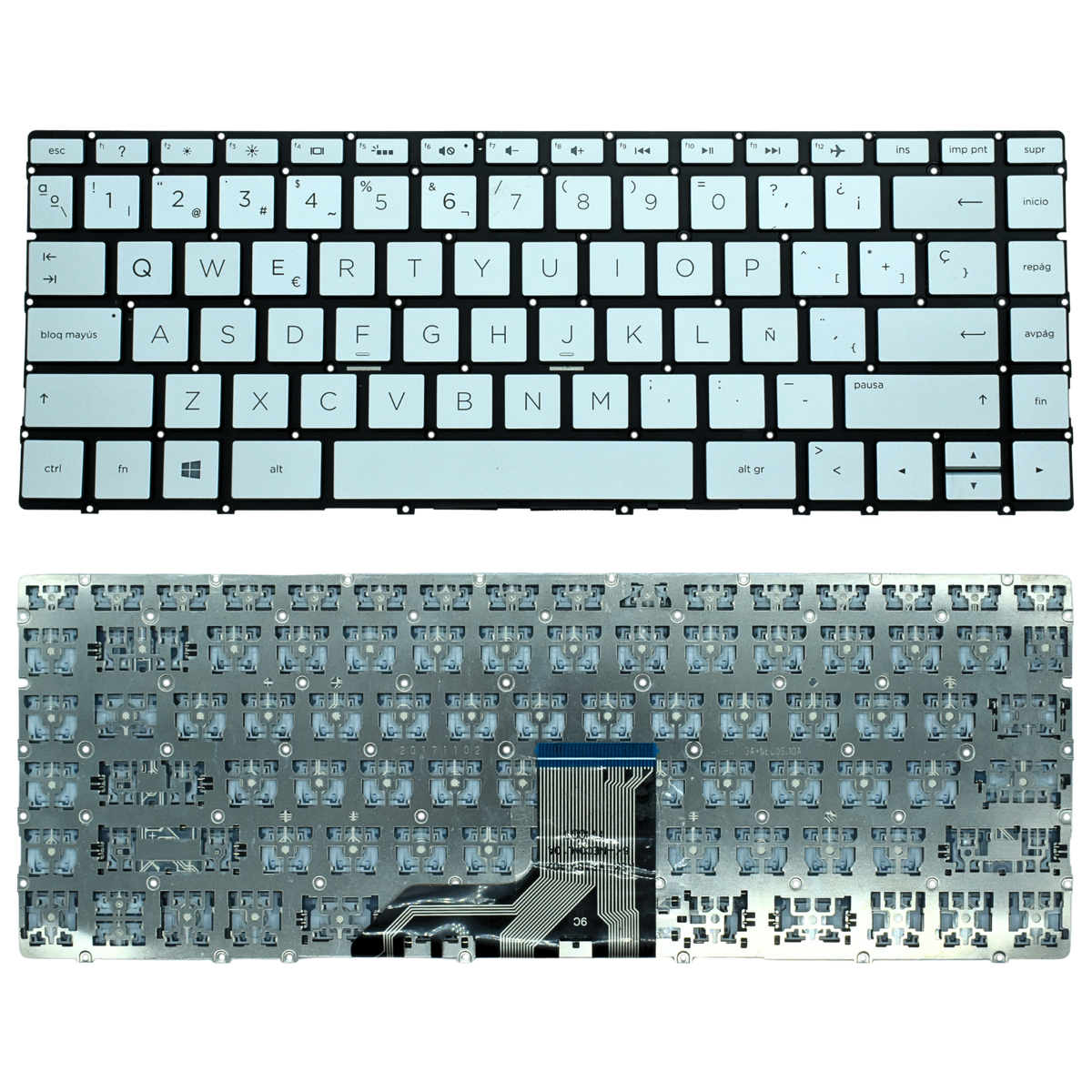 TEC083 Teclado color Plata (SP) para Hp Envy 13-ag 13-ad 13-ah 13-ae 13-af 13-bf