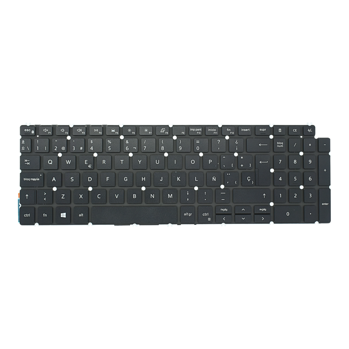 TEC099 Teclado color Negro (SP) (Backlight / Sin Marco) para Dell Inspiron 15 7590 5584 5590 5593 5594 5598 YHXY1 - Tecnología AltérCo