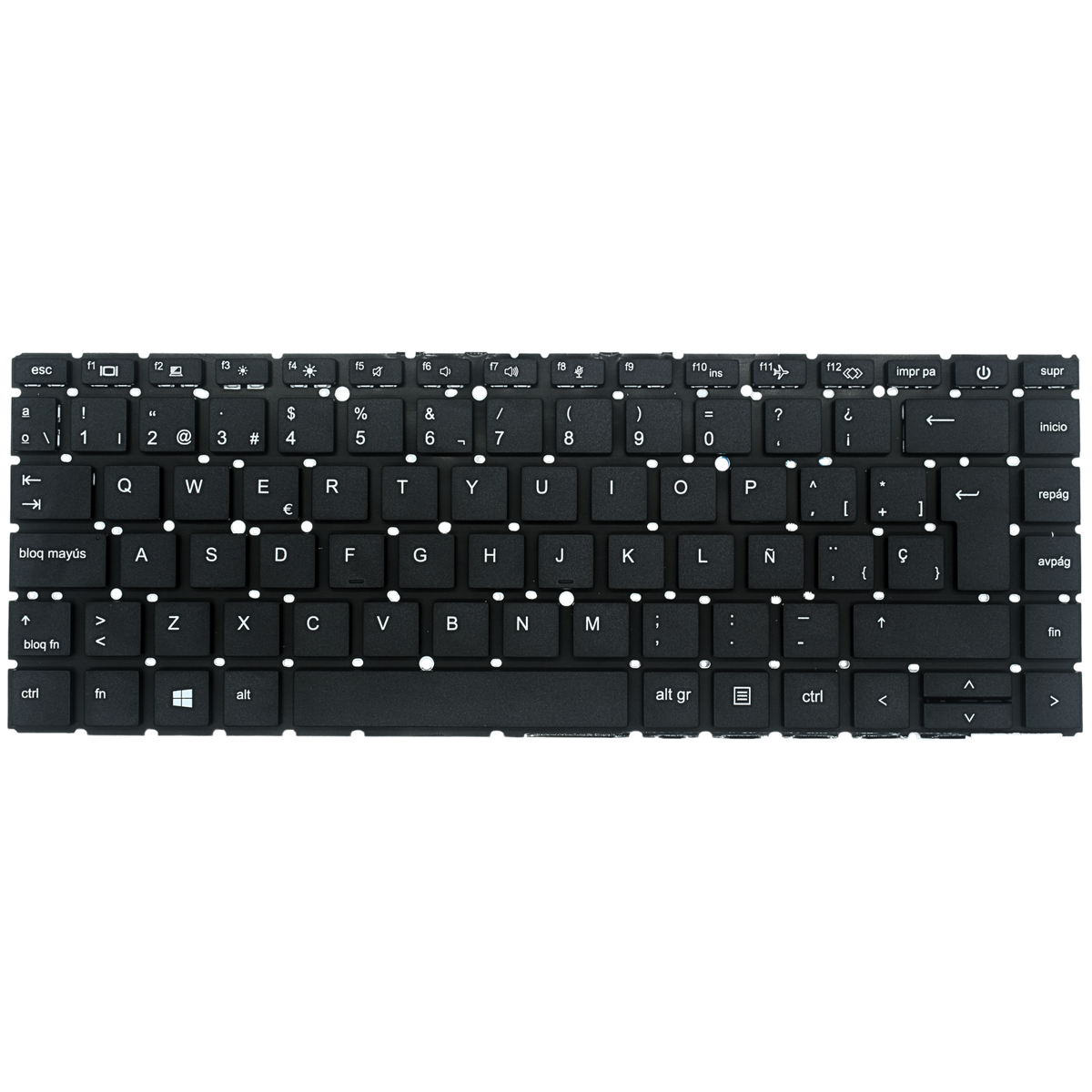 TEC128 Teclado color Negro (SP) para HP ProBook 440 G8 445 G8 ZBook Create G7 (Sin Marco) - Tecnología AltérCo