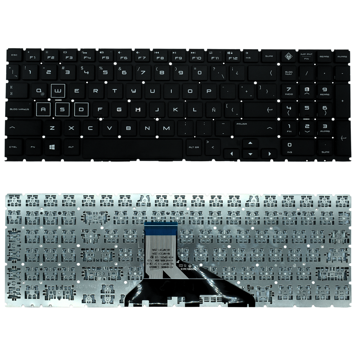 TEC133 Teclado color Negro (SP) para HP OMEN 15-DC 15-DH 15T-DC 17-CB 15-DC0153TX BACKLIGHT - Tecnología AltérCo