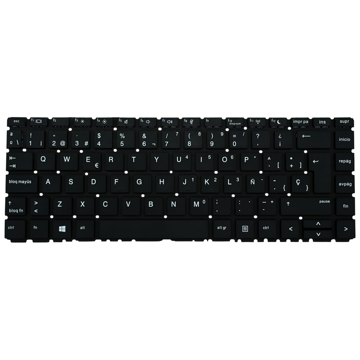 TEC135 Teclado color Negro (SP) para HP ProBook 440 G6 445 G6 (No backlight) - Tecnología AltérCo