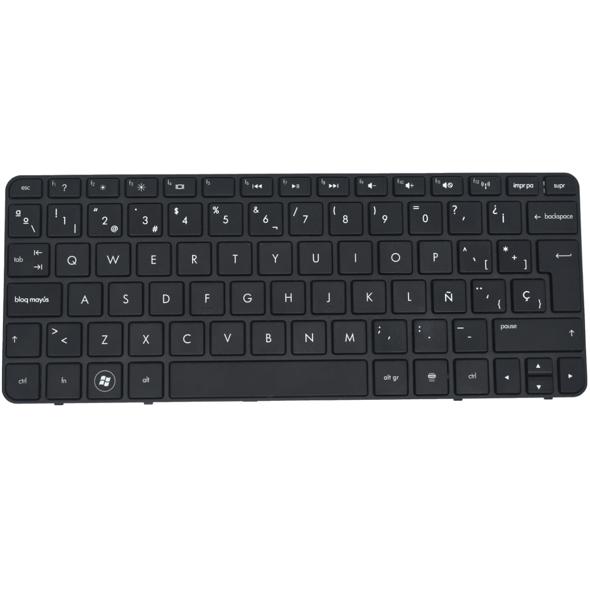 TEC254 Teclado color Negro (SP) para HP Mini 110-3700, Mini 210-3000, 210-3100 Series - Tecnología AltérCo