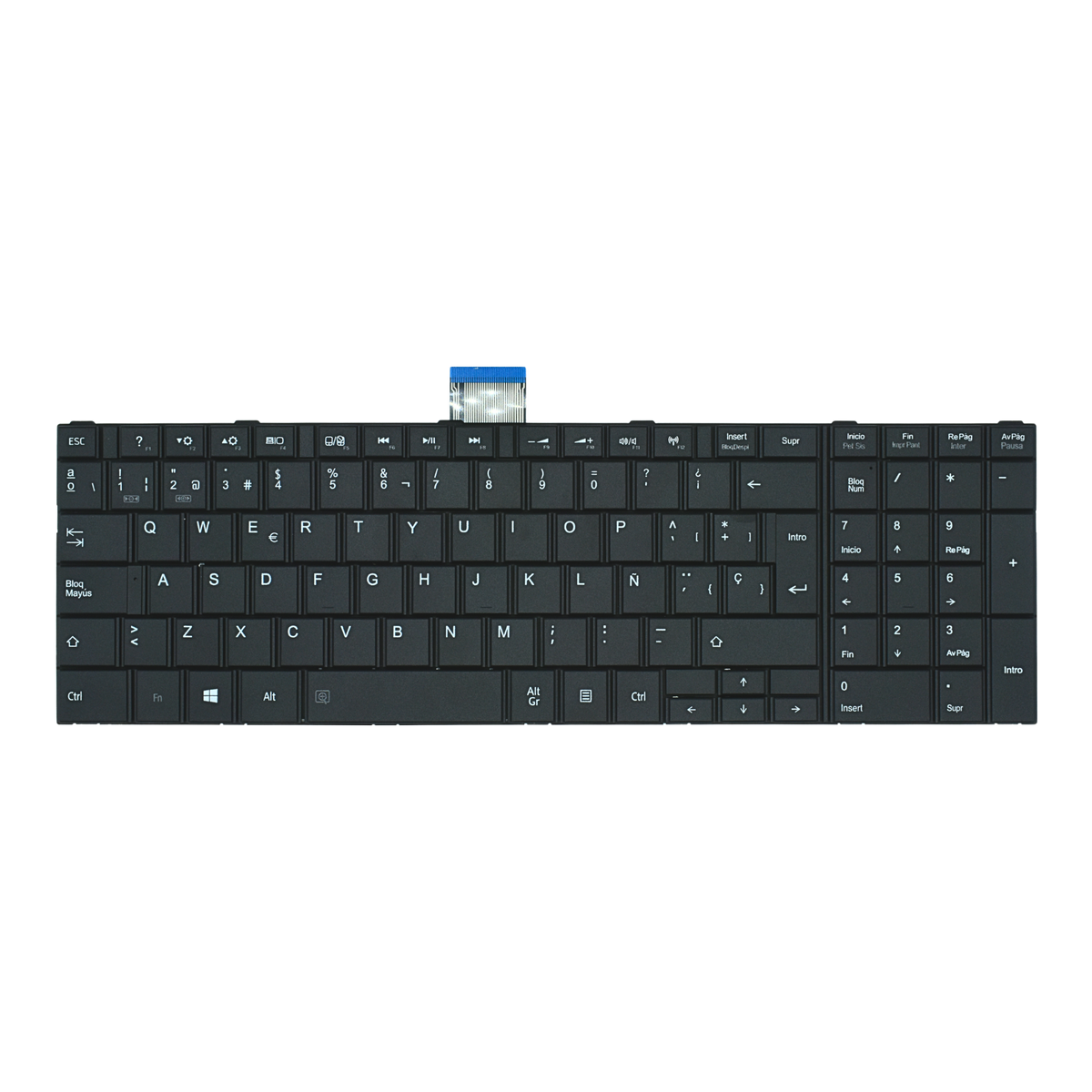 TEC391 Teclado color Negro (SP) para Toshiba C850 C855 series - Tecnología AltérCo