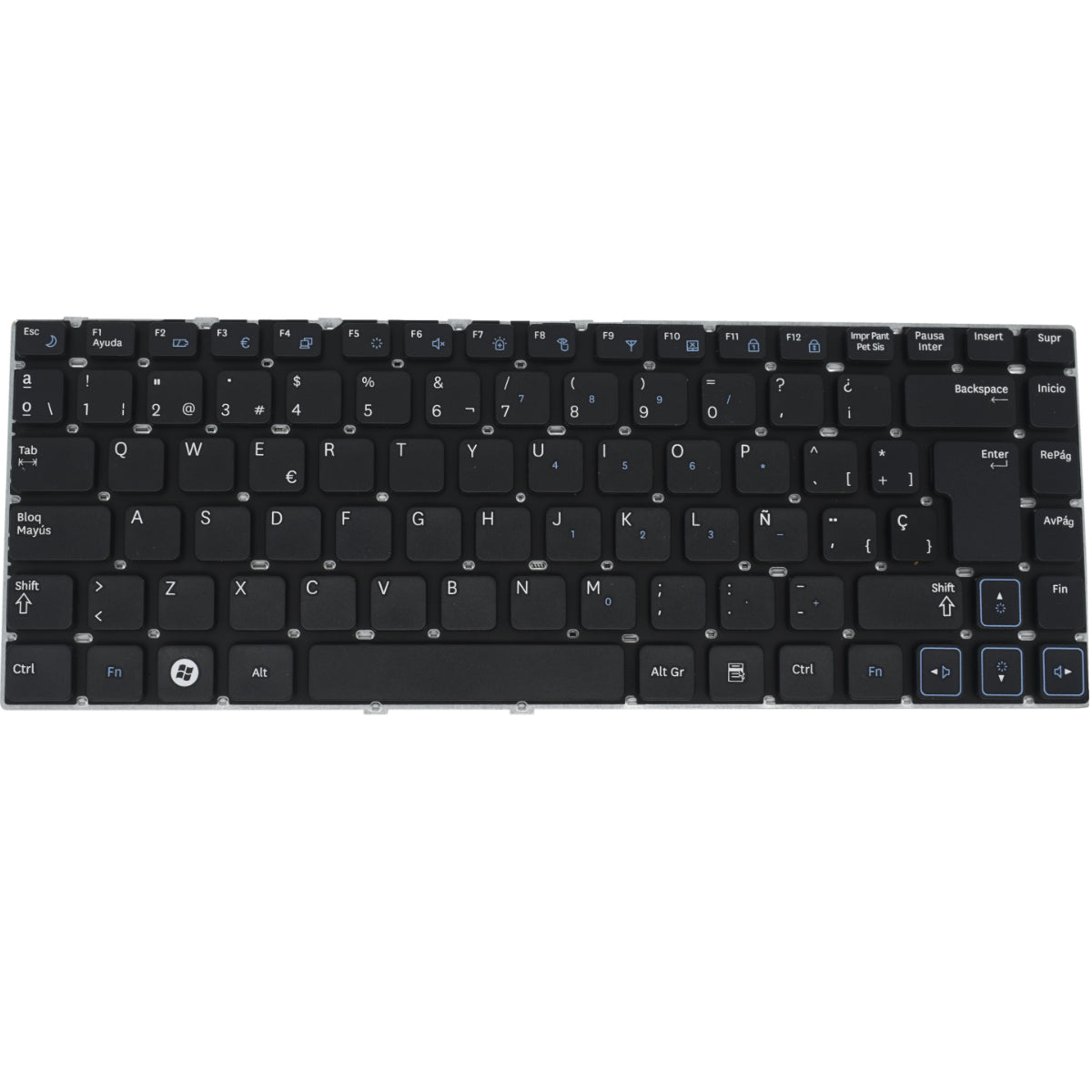 TEC461 Teclado color Negro (SP) para Samsung RV411 without frame - Tecnología AltérCo
