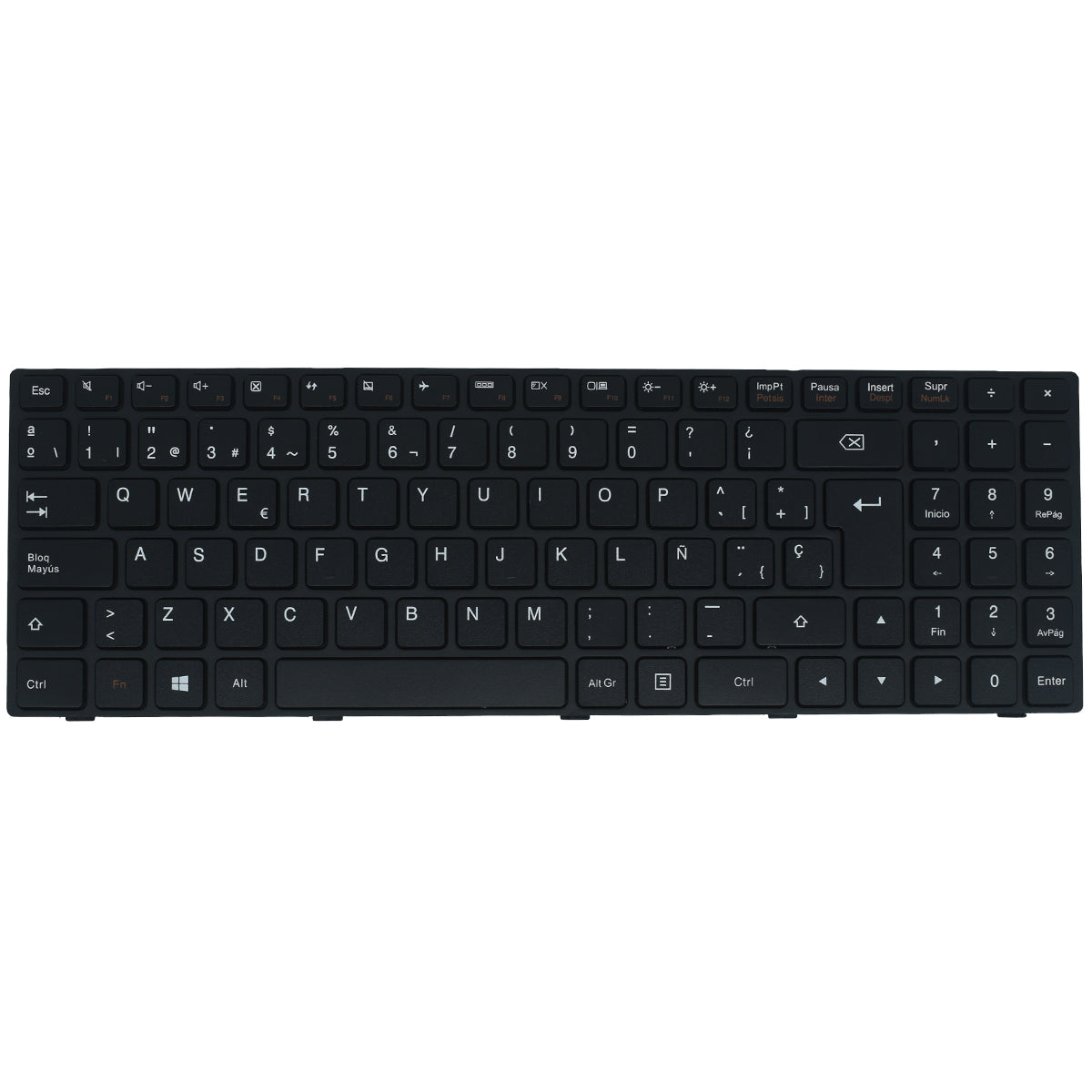 TEC546 Teclado color Negro (SP) para Lenovo Ideapad 100-15 100-15IBY 300-15 B50-10