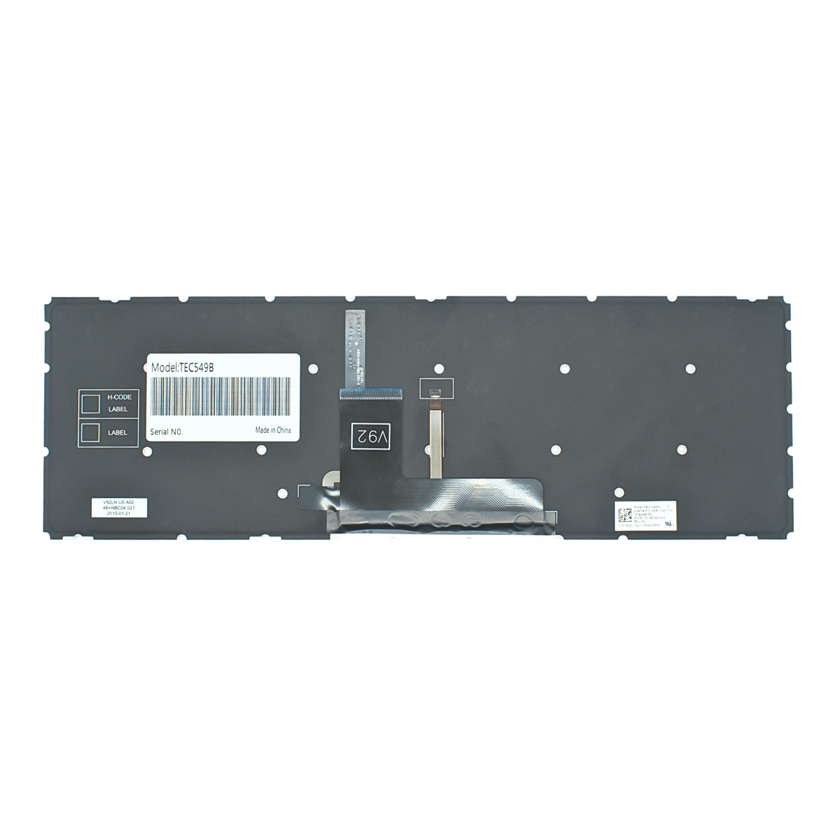 TEC549B Teclado color Negro (SP) para Toshiba L50-B L50D-B L55-B L55D-B *Backlight