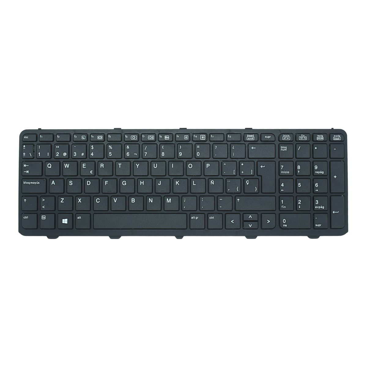 TEC551 Teclado color Negro (SP) para HP Probook 650 G1 , 655 G2, 736649-B71 - Tecnología AltérCo