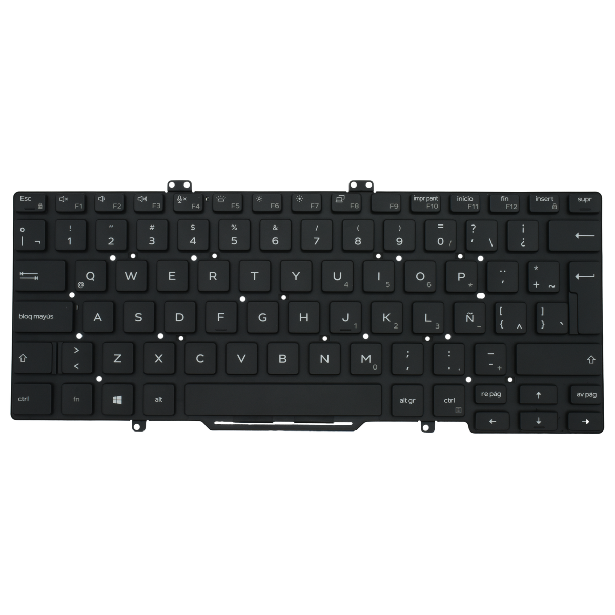 TEC575 Teclado color NEGRO (SP) para DELL Latitude 7400 5400 7410 L3400 3400 BACKLIGHT - Tecnología AltérCo
