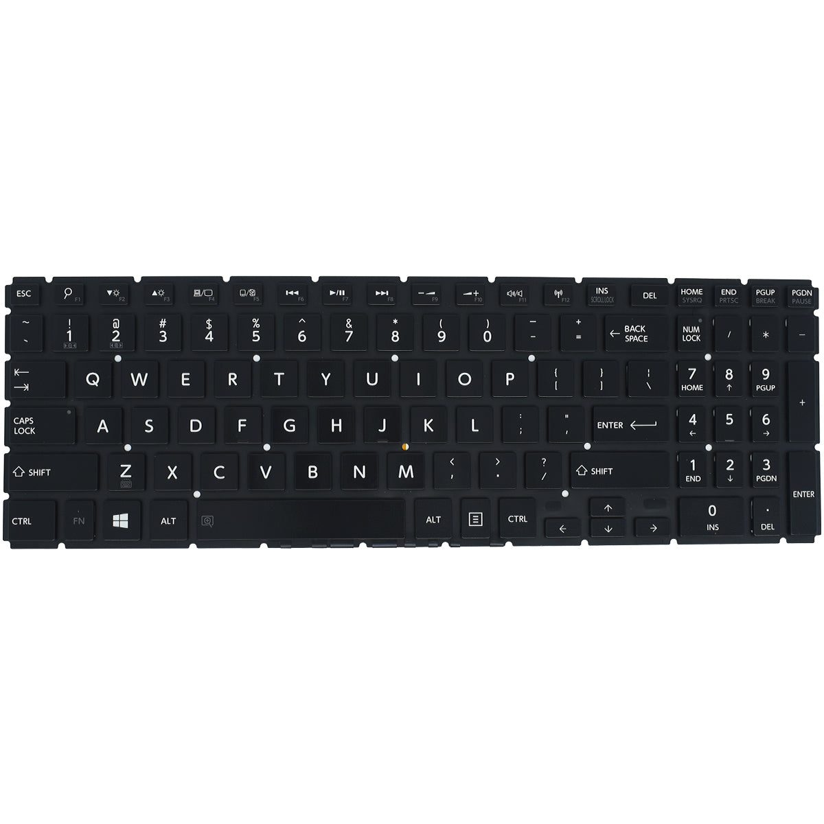 TEC549E Teclado color Negro (US) para Toshiba L50-B L50D-B L55-B L55D-B Luminoso *ENTER DELGADO - Tecnología AltérCo