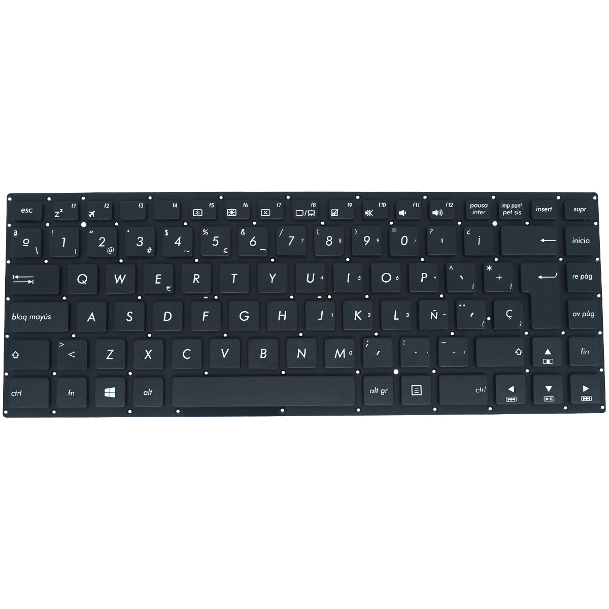 TEC008 Teclado color Negro (SP) para ASUS E402 E402M E402MA E402SA E402S E403SA E402N - Tecnología AltérCo