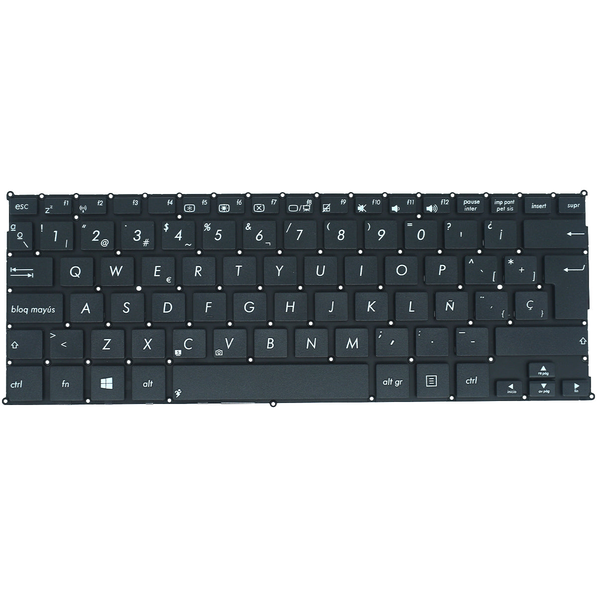 TEC013 Teclado color Negro (SP) para ASUS X200 X201E X202E Q200 Q200E S200 S200E R200 R200E R201E F201E R202E Series - Tecnología AltérCo