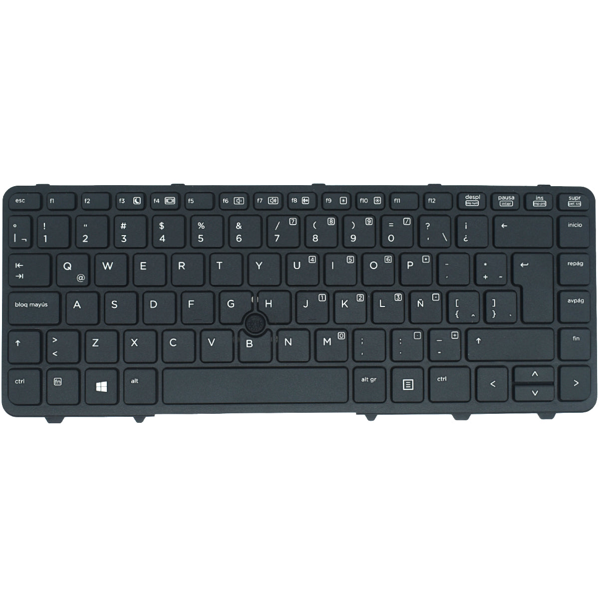 TEC070 Teclado color Negro (SP) para HP Probook 640 G1 G0 440 445 645 A640 (Con Marco) - Tecnología AltérCo