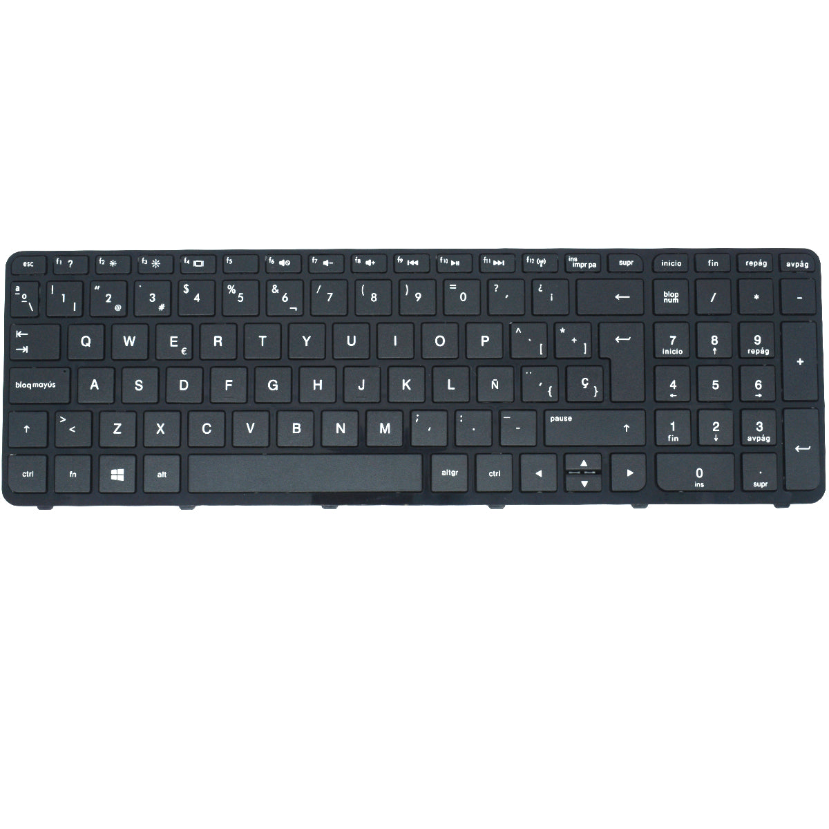 TEC437 Teclado color Negro (SP) para HP Pavilion 15-E , 15-N , 15-G , 15-H , 15-R - Tecnología AltérCo