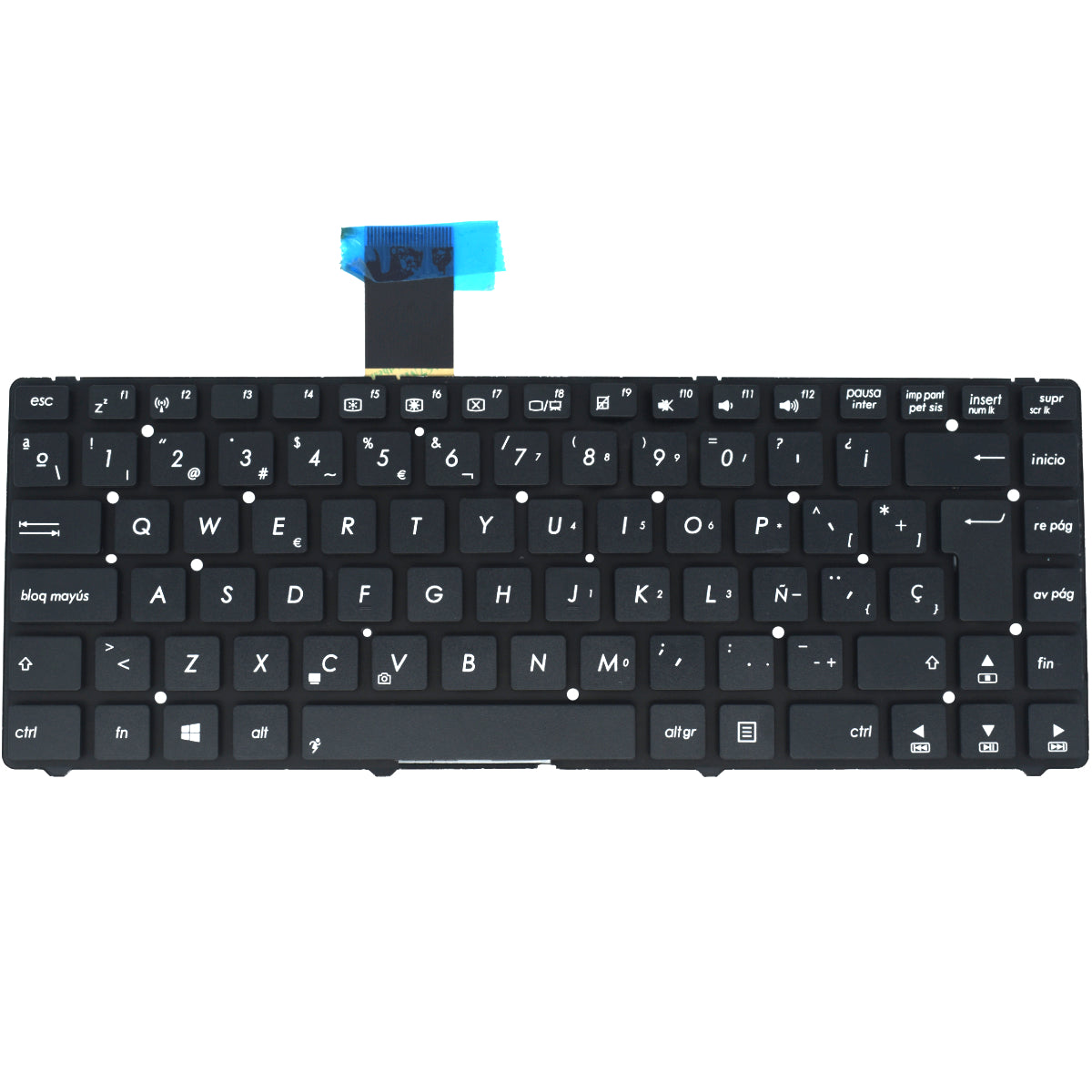 TEC487 Teclado color Negro (SP) para ASUS K45 K45A K45VD K45VJ K45VM K45VS series - Tecnología AltérCo