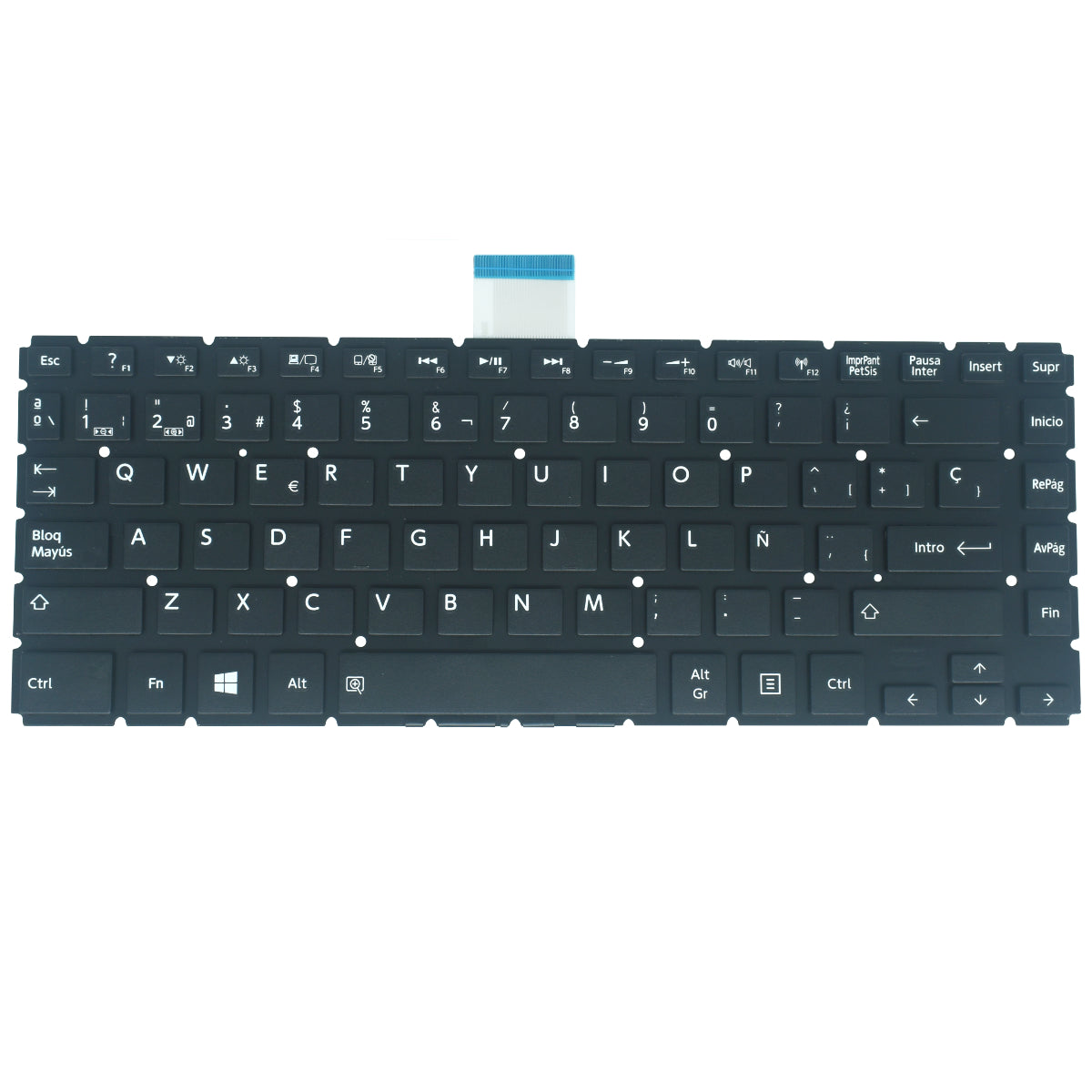 TEC489E Teclado color Negro (SP) para Toshiba L40-B L40D-B *ENTER PEQUE?O - Tecnología AltérCo