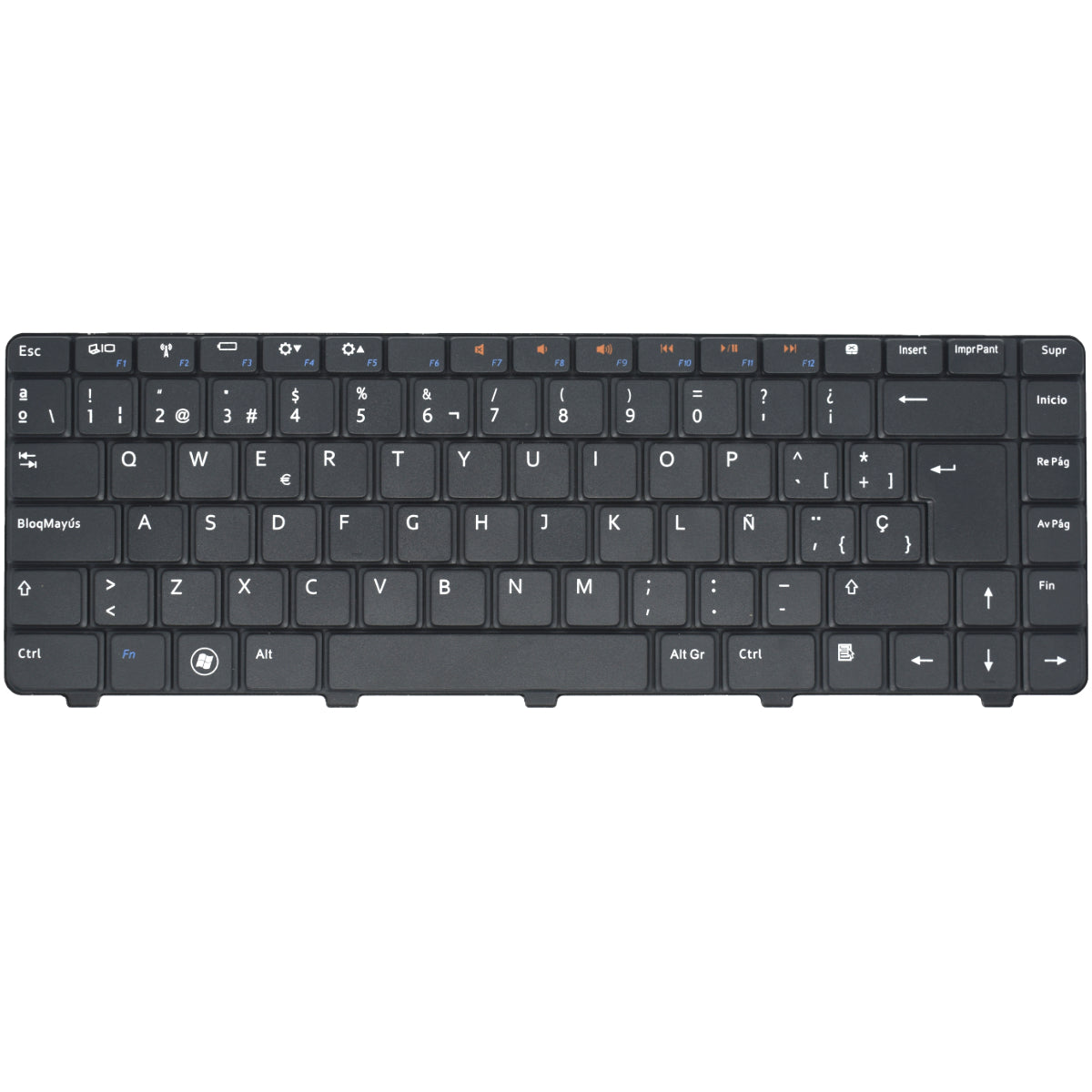 TEC492 Teclado color Negro (SP) para Dell Inspiron 14v 14r N4010 N4030 N4020 N5030 M5030 - Tecnología AltérCo
