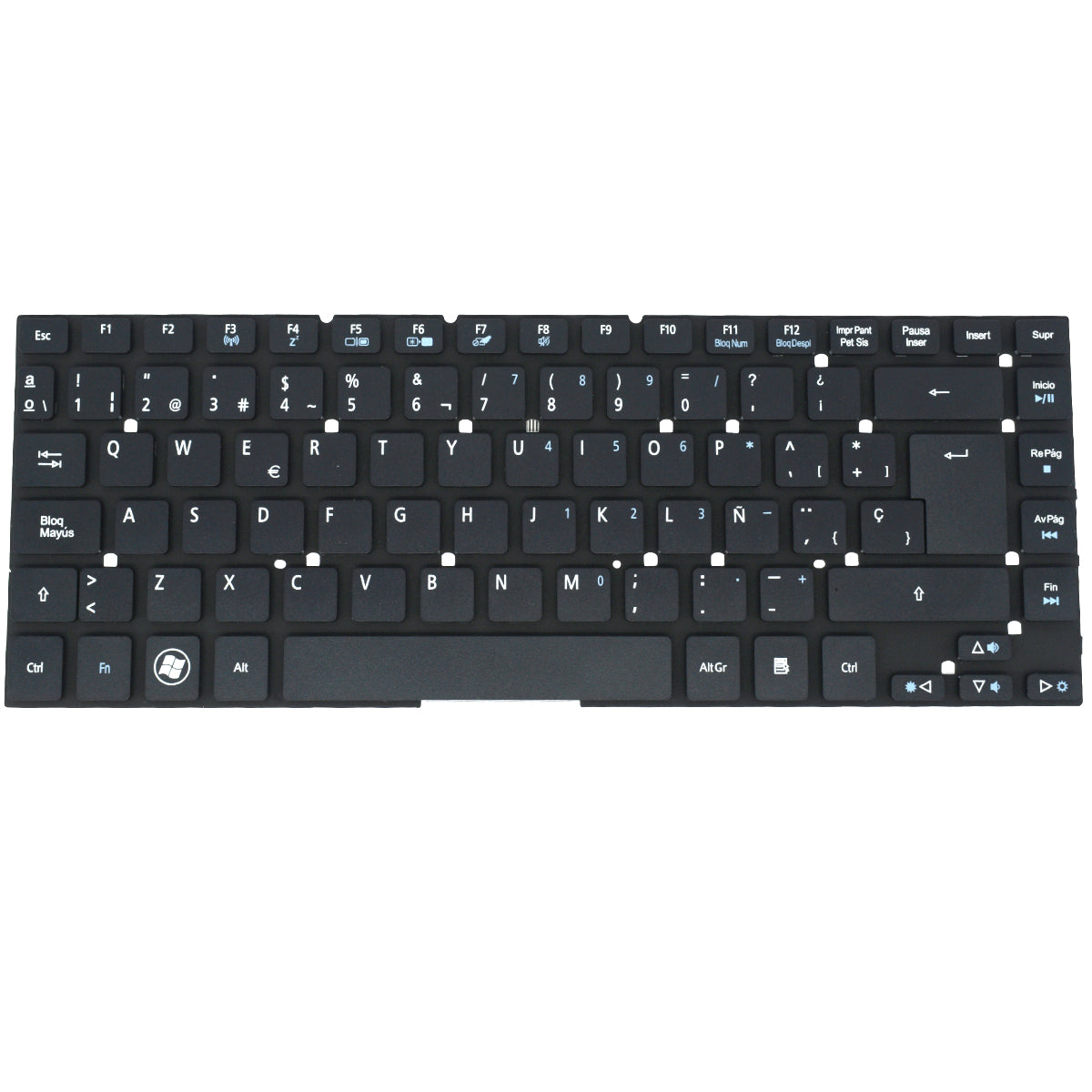 TEC497 Teclado color Negro (SP) para Acer 3830T, E5-411, E5-421, V3-431, V3-471, E1-430G - Tecnología AltérCo
