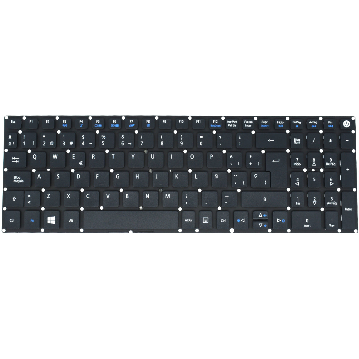 TEC520 Teclado color Negro (SP) para Acer E5-722, V3-574G, E5-573, E5-573G, E5-532G Series - Tecnología AltérCo