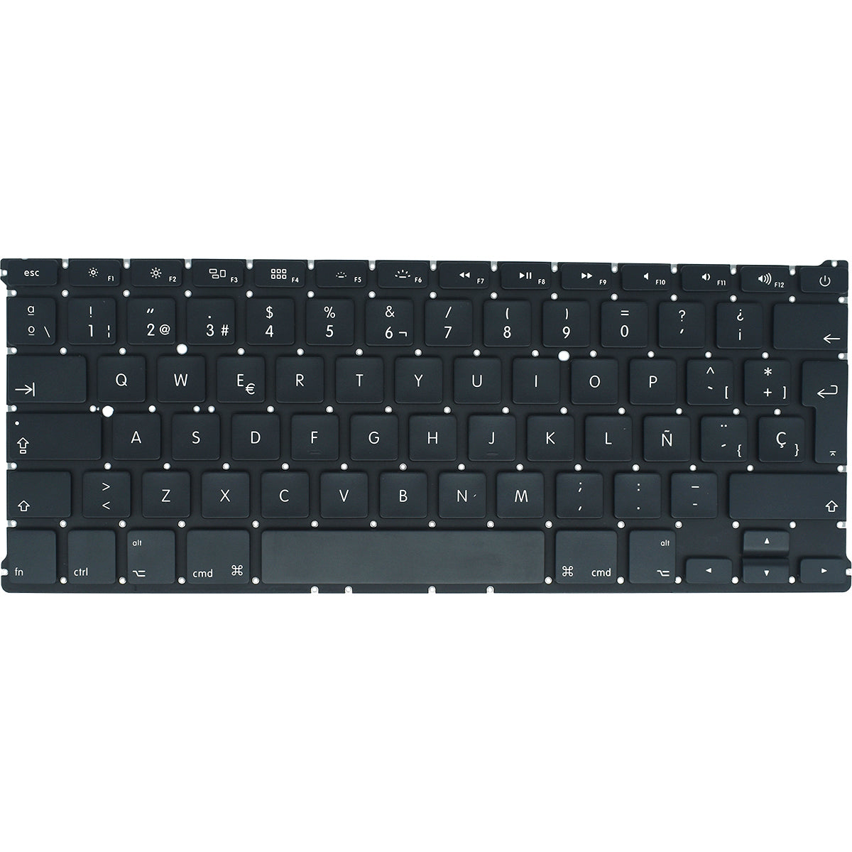 TEC539 Teclado color Negro (SP) para Apple Macbook Air 13 A1466 Delante