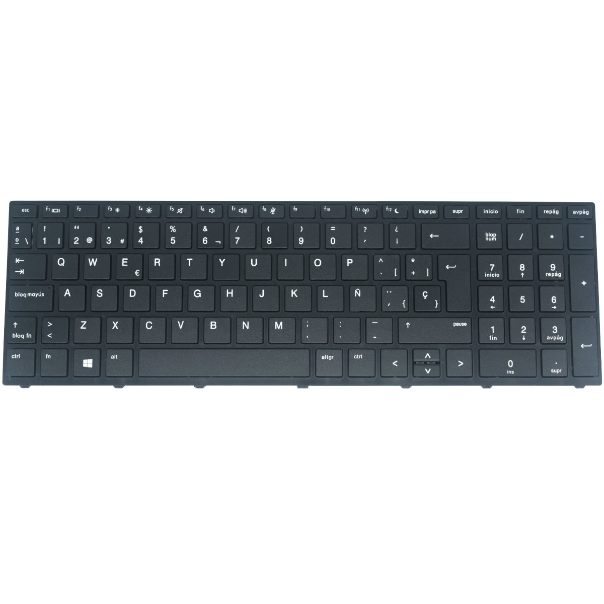 TEC572 Teclado color Negro (SP) para HP Probook 450 G5 455 G5 470 G5 CON MARCO - Tecnología AltérCo
