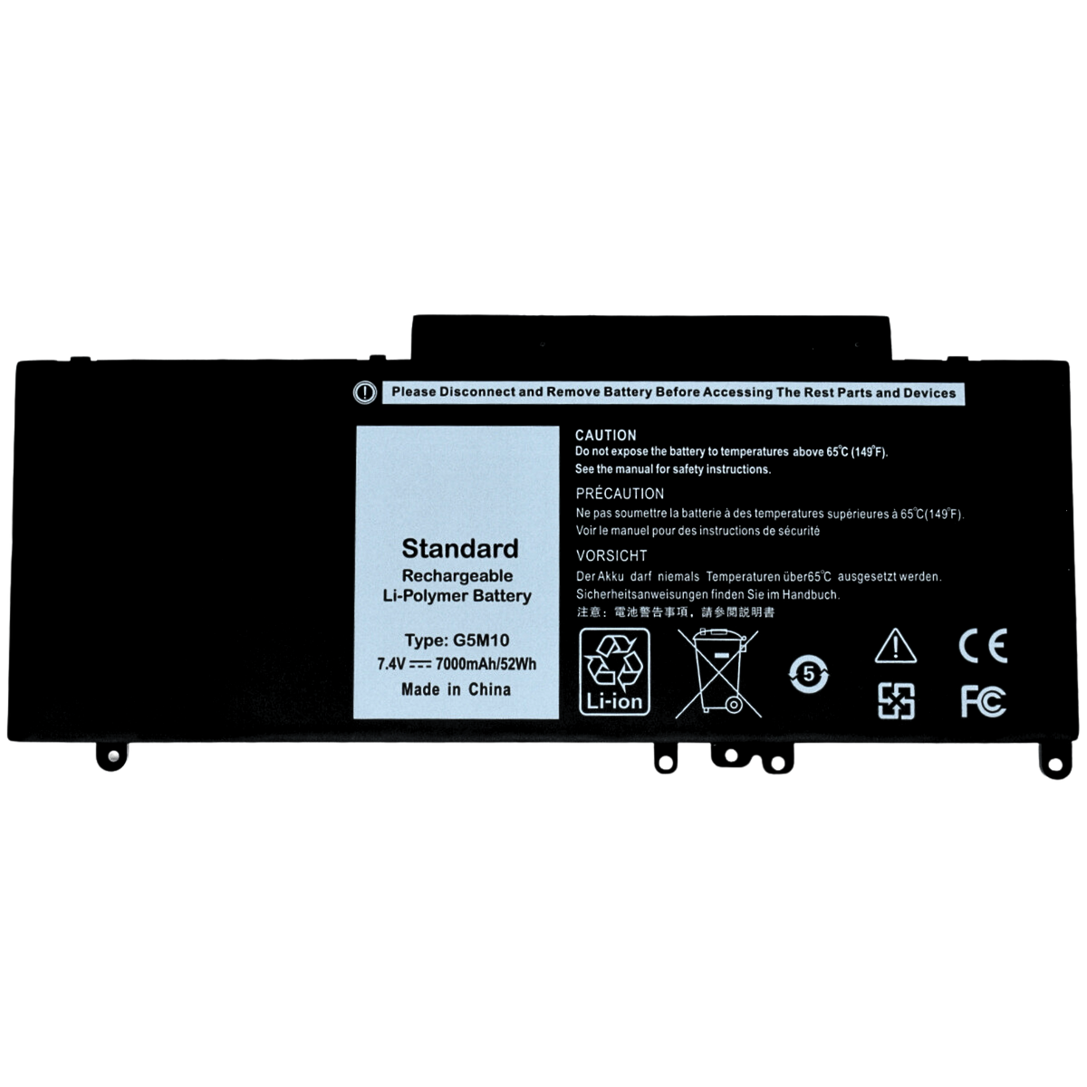 EKD5550 Bateria para DELL Latitude de 7.4v E5450 E5470 E5550 E5570 G5M10 0WYJC2 8V5GX WYJC2 0WYJC2 - Tecnología AltérCo