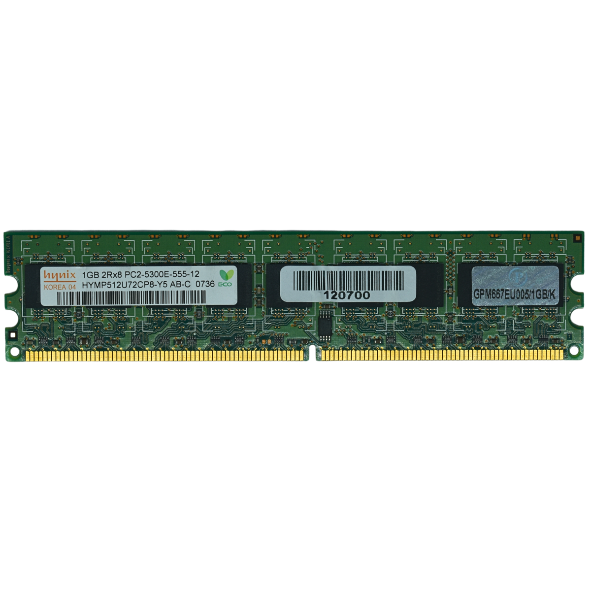 M0181 Memoria RAM DIMM 1GB ECC DDR2 *HAE