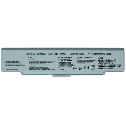 EKSBPS9S Bateria de 6 Celdas para Sony BPS9 Silver de Litio-Ion REMATE