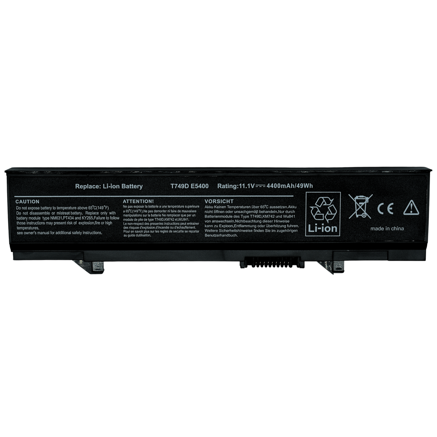 EKD5093 Bateria 6 Celdas para Dell Latitude E5400 Series E5500 Series E5410 E5510 KM668 KM742 KM752 - Tecnología AltérCo