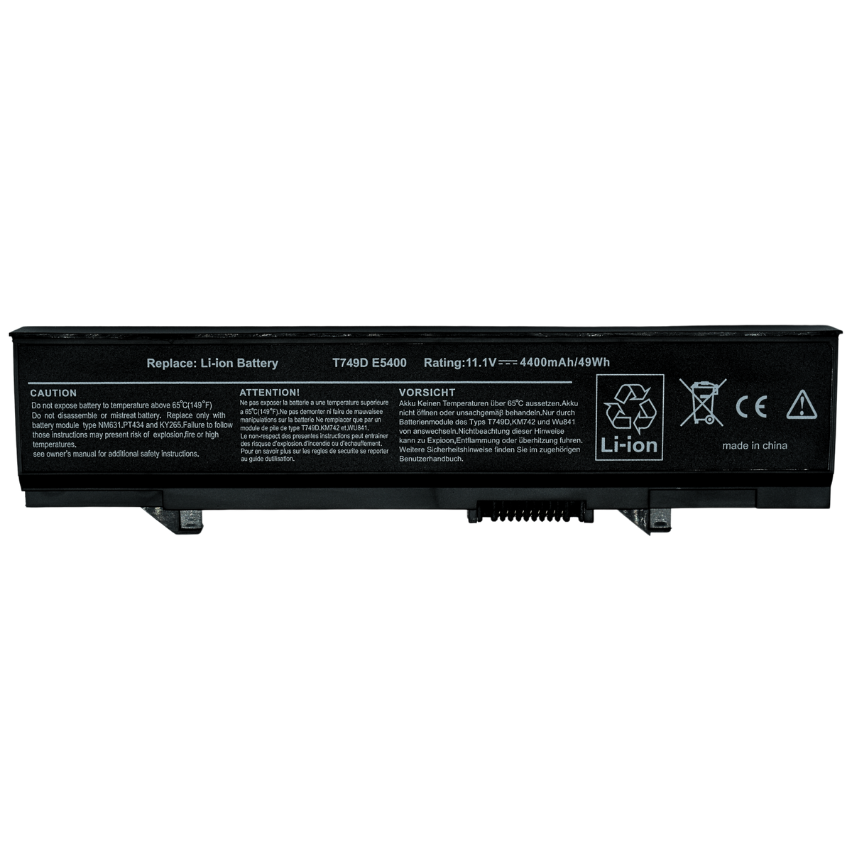 EKD5093 Bateria 6 Celdas para Dell Latitude E5400 Series E5500 Series E5410 E5510 KM668 KM742 KM752 - Tecnología AltérCo