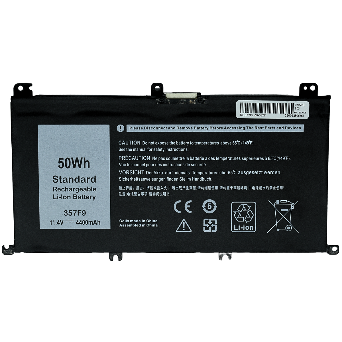 EKD357F9 Bateria Interna (P) 11.4V para Dell Inspiron 15 7000 Series Gaming 357F9 - Tecnología AltérCo