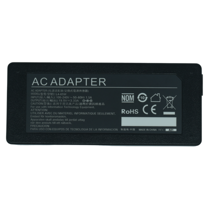 EK-L4-65W Adaptador de Corriente 65W 19.5V/3.33A (4.5*3.0) Marca EKO - Tecnología AltérCo