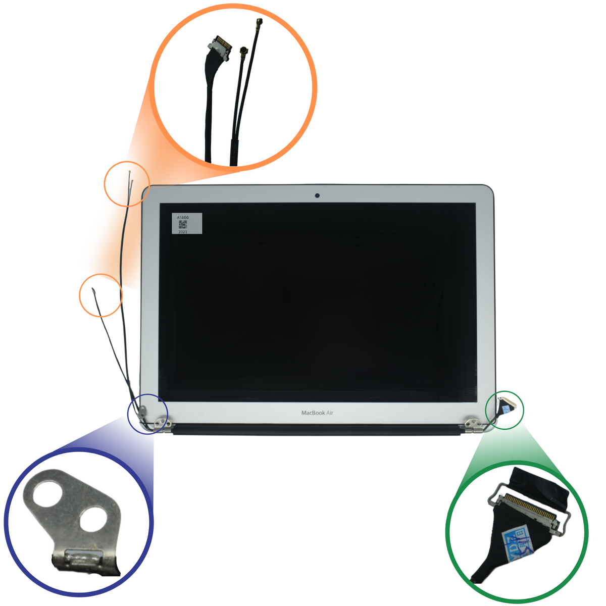 LCD-A1466 Ensamble LCD para Apple MacBook Air 13.3inch - Mid 2017 Model A1466