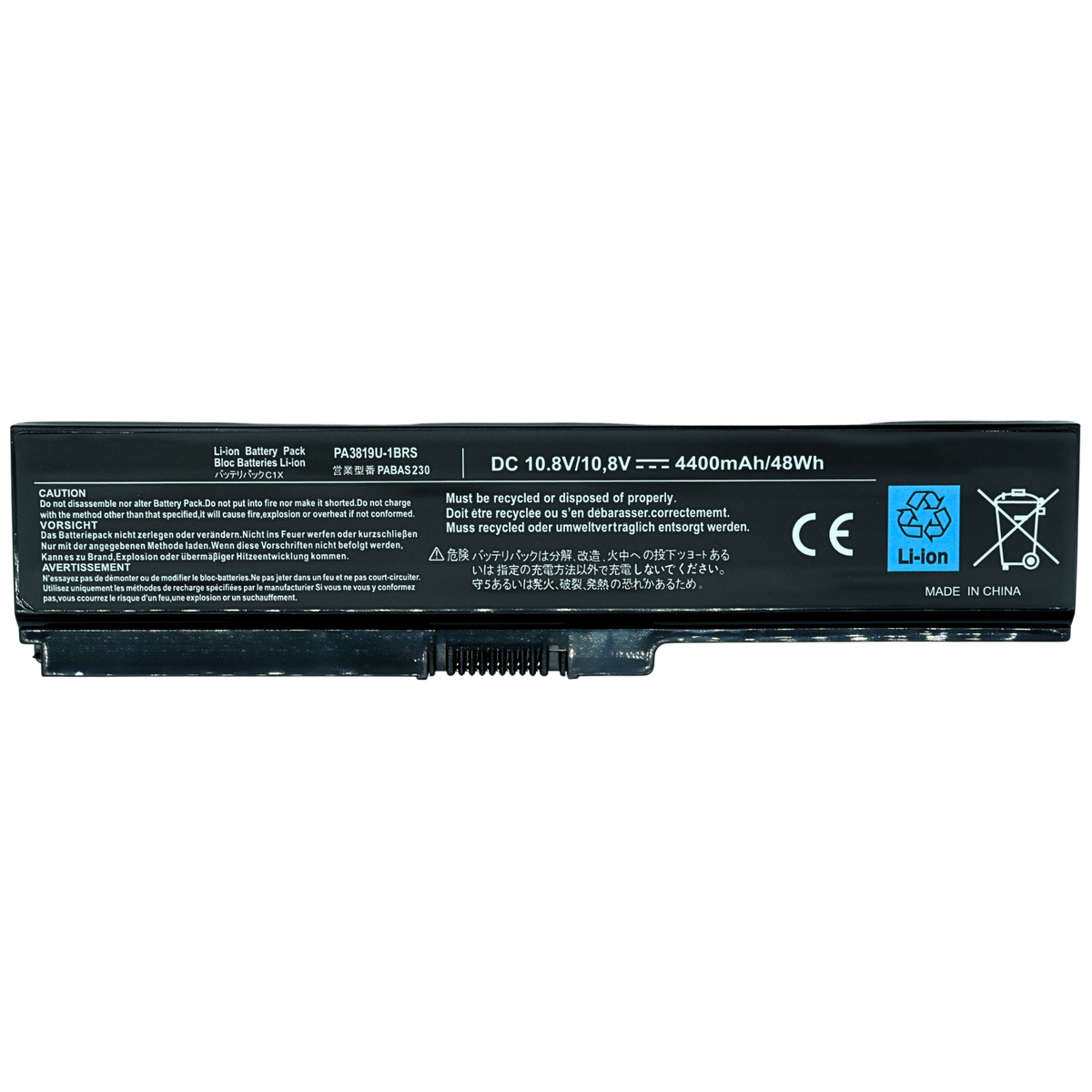 EKT3750N Bateria Li-ion 10.8V para Toshiba L745 L770 M640 M645 C650 PA3817U-1BRS - Tecnología AltérCo