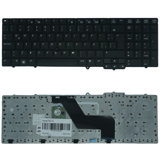 TEC126 Teclado color Negro EspaÇ?Çñol para HP Elitebook 8540P 8540W (Point stick)