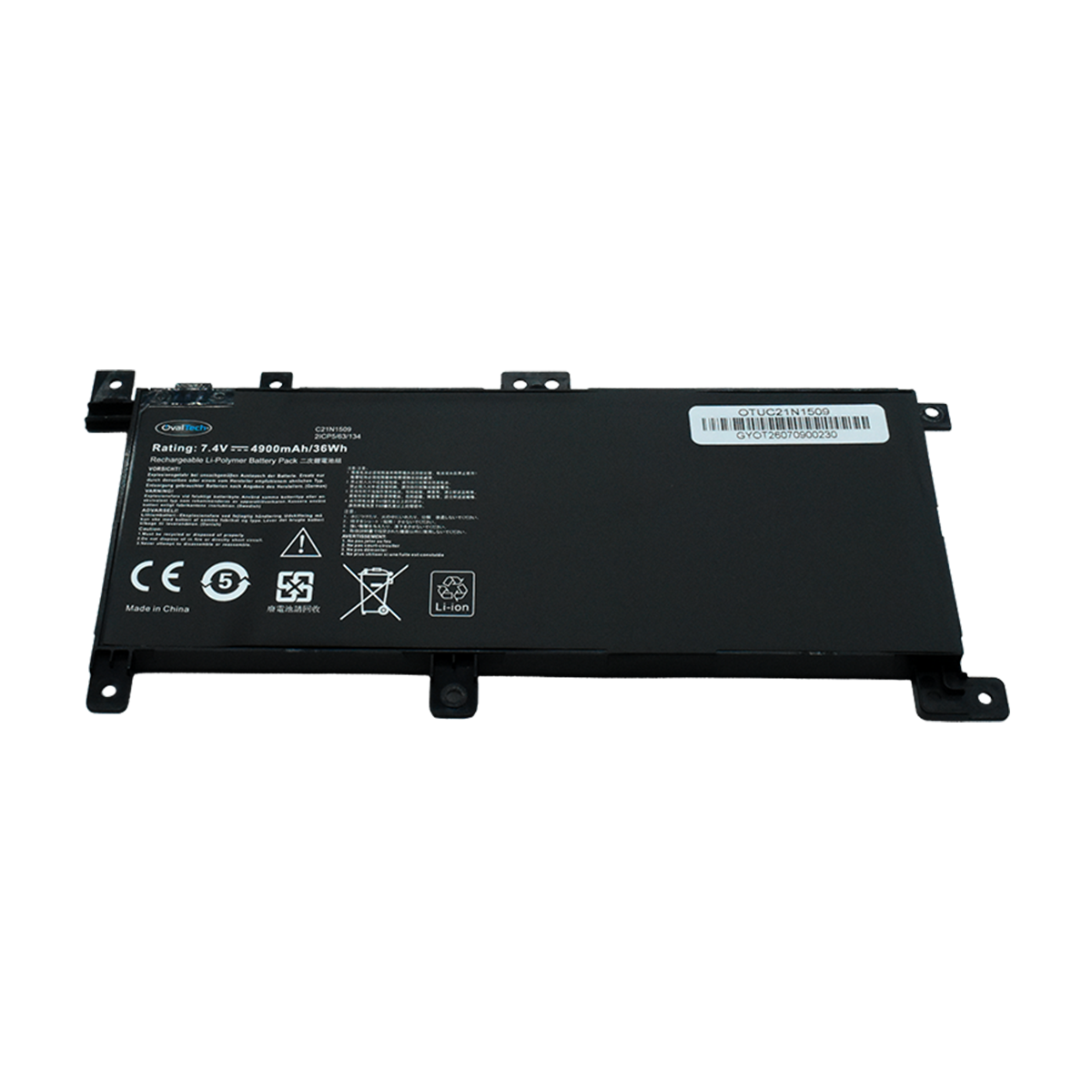 OTUC21N1509 Bateria 7.6V 38Wh para Asus Notebook A Series: A556 A556U, Asus Notebook X Series: X556UA