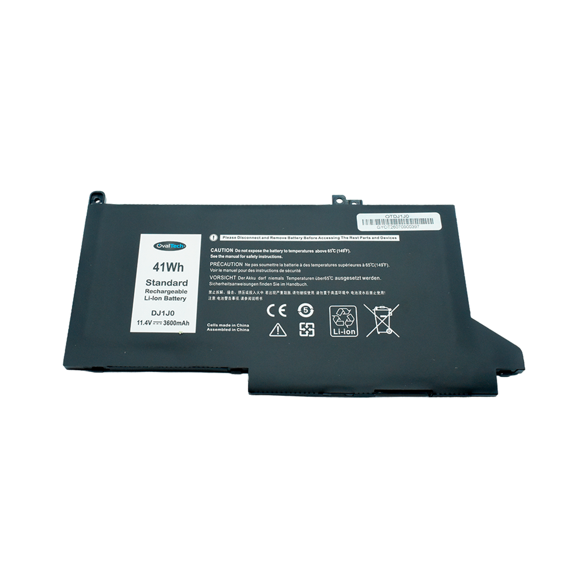 OTDJ1J0 Bateria Interna (P) 11.4V para Latitude 12 7480 7490 7280 E7280 7290 E7290 13 E7380 E7390 7380 7390 14 E7480 E7490