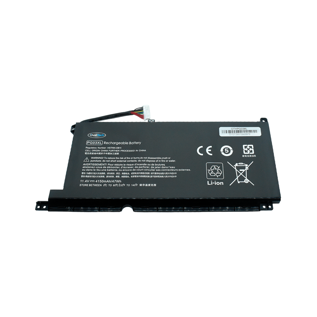 OTHPG03XL Bateria 11.55V 65Wh 5680mAh para HP Spectre X360 15-AP011DX 15-AP000NA 15-AP000NF 15-AP000NX 15-AP001NF 15-AP002NG